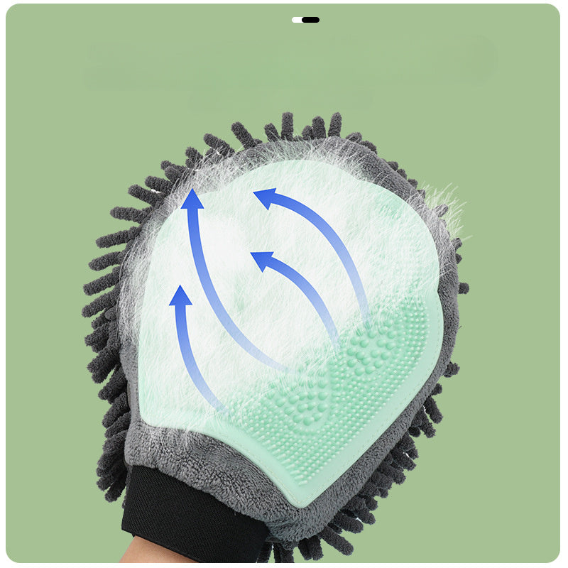 Transform Bath Time with the Pet Bathing Brush 2-in-1 Grooming Glove!